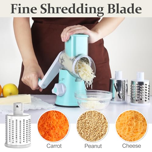 Rotary Cheese Grater Hand Crank Cheese Shredder for Fresh Cheese