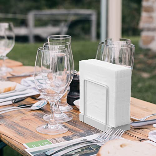 Napkin Holder for Table (Totally White / 5.78 x 2.51 x 5.04 inches)