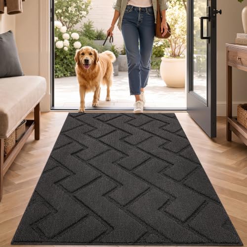 Indoor Door Mat (Charcoal / 48" x 32" (Rectangular))