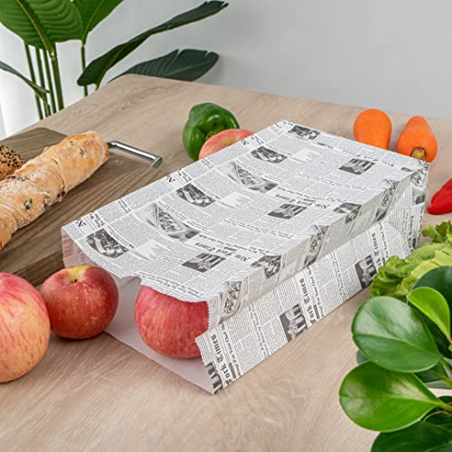 Bag Tek 12 Lb Disposable Lunch Bags (12 lb / Newsprint)