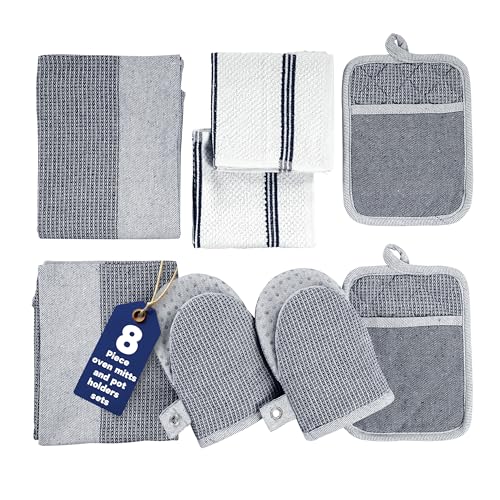 Mini Oven Mitts Set (09: Oven Mitts - Indigo / Oven Mitt Set - 8 Pack)