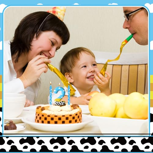 13PCS Toy Inspire Game Story Birthday Candles Set for Kids (Blue+White+Yellow+Black / 2)