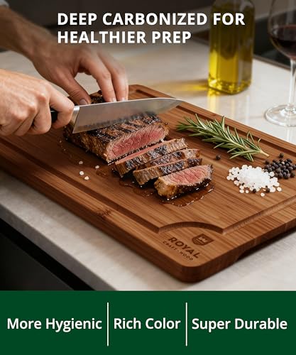 Wooden Cutting Boards for Kitchen Appliances (3-Piece / Brown)