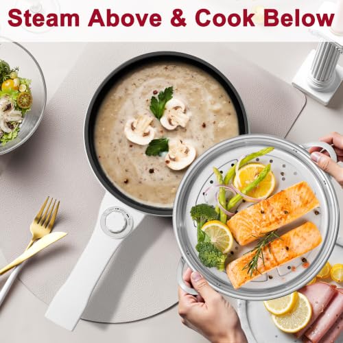Electric Pot with Steamer (1.5 L (With Steamer) / Pink 2)