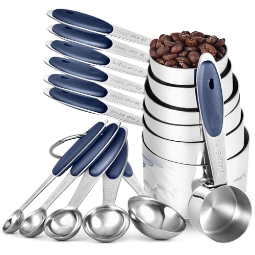 Measuring Cups Spoons Set (Navy Blue)