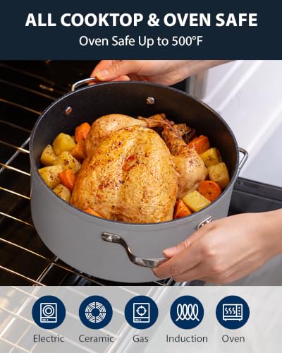 12pc Forged Lightweight Cookware Set (Cool Gray (G10))