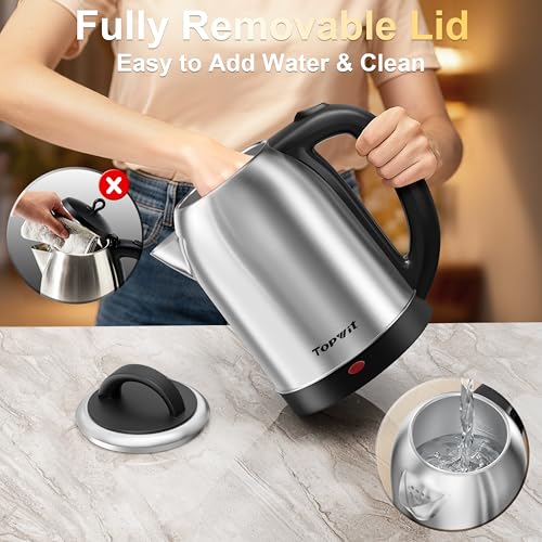 2.5L Large Electric Kettle (silver)