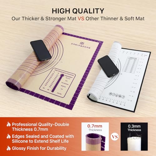28"x20" Extra Thick Silicone Baking Mat for Pastry and Bread
