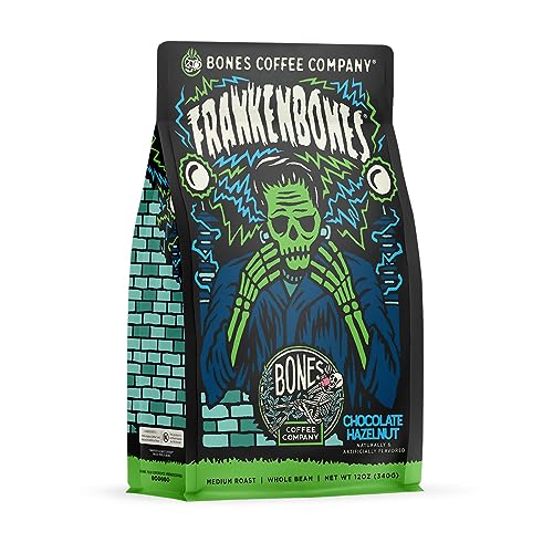 Frankenbones Chocolate and Hazelnut Flavored Coffee (Chocolate Hazelnut (Whole Bean))