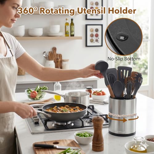 Kitchen Utensil Holder for Countertop (Large & Small)