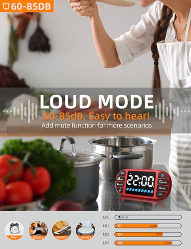 Magnetic Digital Kitchen Timer for Classroom Countdown