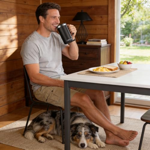 20 oz Insulated Coffee Mug (A1.Black / 20 ounces (1 pack))