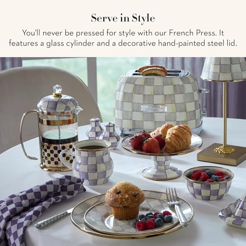 Coffee French Press (Violet Check)