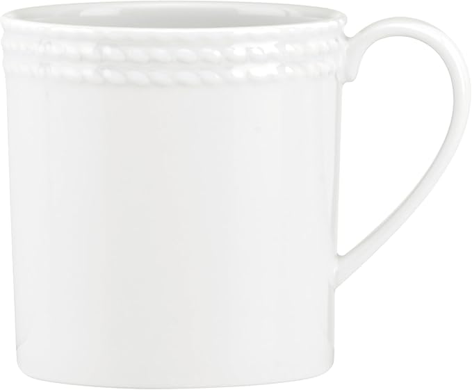 Kate Spade New York Wickford Mug, 0.65 LB, White