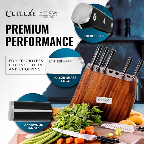 Kitchen Knife Set (8 Pcs Knife Set with Block)