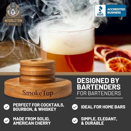 SmokeTop® Cocktail Smoker Kit for Food & Drinks with Sample of Wood Chips (1pack)
