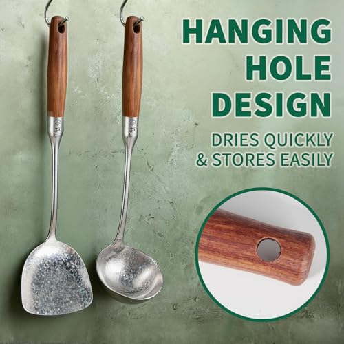 Newness Soup Ladle (Silver + Wood)