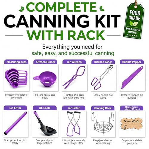 Canning Supplies Starter Kit (Lavender)
