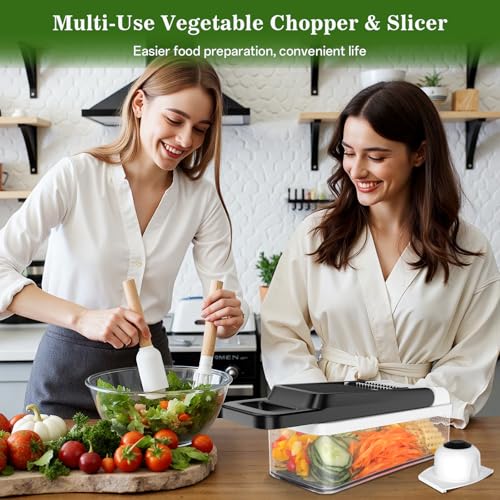 Veggie Chopper Vegetable Cutter (White / 7 blades)