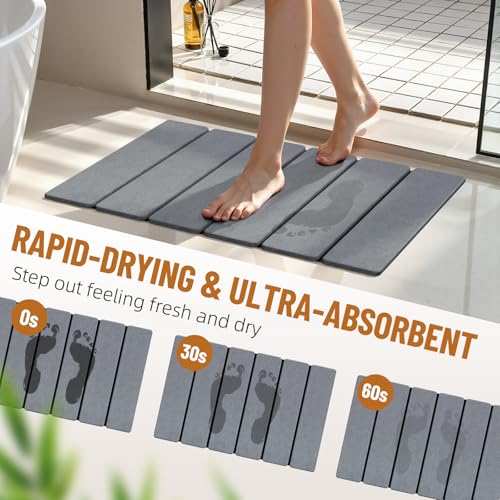 Stone Bath Mat (A-dark Gray)