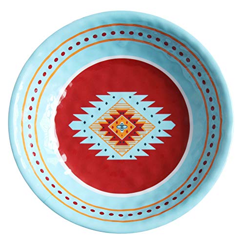 Southwest 14 Piece Melamine Plastic Dinnerware Set with Plates (14 Piece / Southwest Melamine)