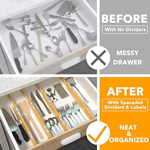 Bamboo Drawer Dividers (Short (13.25-17 in))