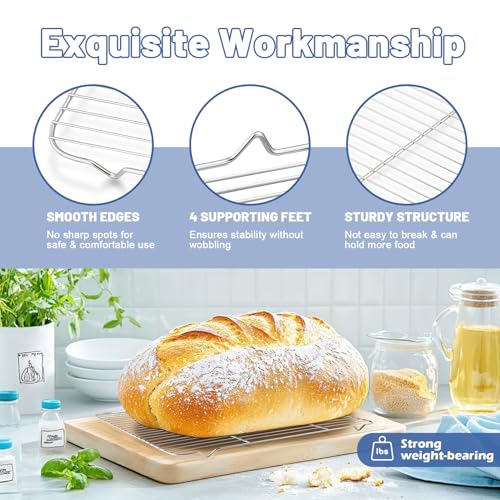 Cooling Rack 16.6” x 11.45” Stainless Steel Wire Baking Rack (16.6"*11.45")