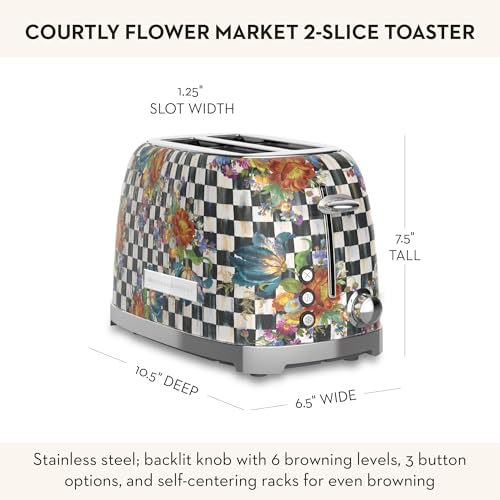 2 Slice Toaster (White Flower Market)