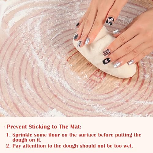 Non slip Silicone Pastry Mat Extra Large Measurements 28''x 20'' Baking Mat (28"L x 20"W)