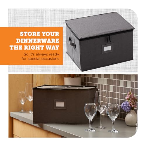 Wine Glass Storage Case (Gray / 1 Pack Wine Glass Storage)