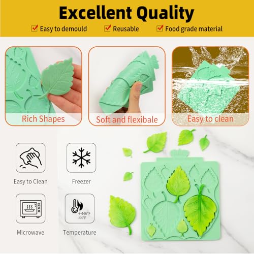 Silicone Leaf Molds (2 Pcs(leaf))