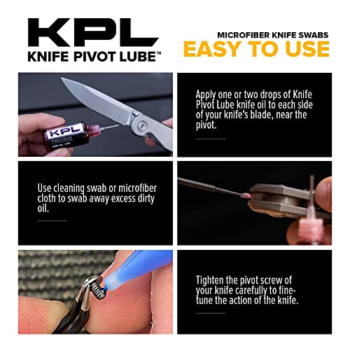 KPL MicroFiber Knife Care Detail Swabs (50 Count)
