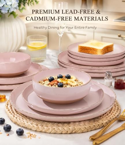 Dinnerware Sets for 4 (Cloud Pink / Service For 4(12Pcs))