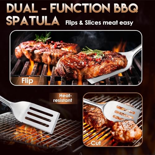 3PCS Grilling Accessories Set (17.9IN)