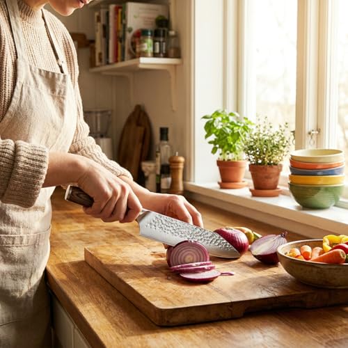 Forged High Carbon Steel Knife Set for Chefs & Grill Masters (5 Count)