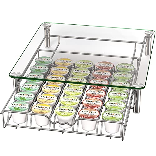 Tempered Glass K (30 Capsules / Chrome with Glass Top)
