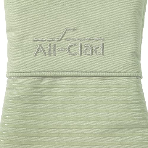 Extra Long Silicone Oven Mitts Heat Resistant 500 Degrees (Fennel / 1 Pack)