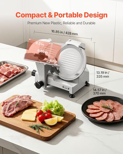 Commercial Meat Slicer 10" Electric Food Frozen Deli Slicers 300W (10 inch)