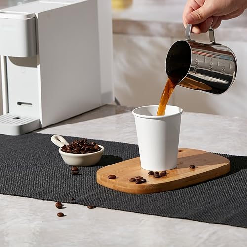 300Pack 8oz Disposable Paper Coffee Cups White Hot Coffee Cups (8oz)
