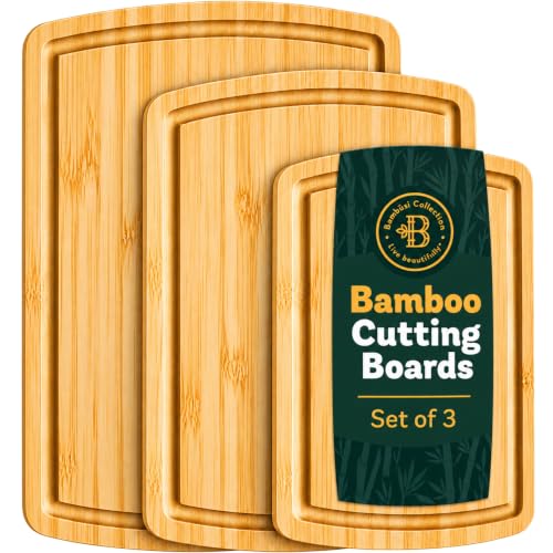 Non Toxic Cutting Boards for Kitchen (3-Piece)