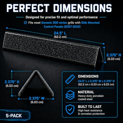 24.5 Inch Flavorizer Bars for Weber Genesis 300 Series (24.5" × 2.37" × 2.372" - 7540 Genesis 300)