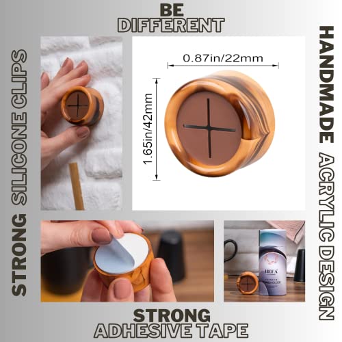 Towel Holder Towel Hooks (4 Pack / Orange Sunset)