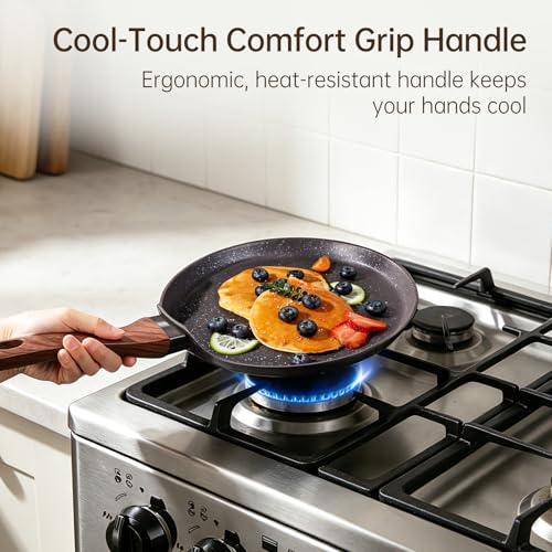 9.5 Inch Nonstick Crepe Pan (9.5 INCH（Brown）)