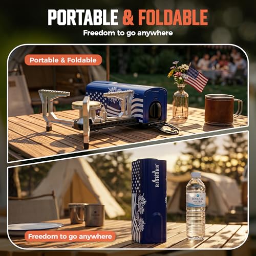 OUTDOORS Butane Camping Stove (Blue)