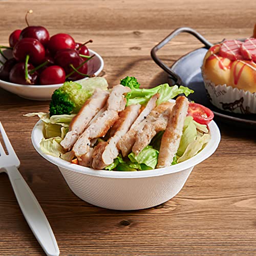 200 Pack 12 OZ Paper Bowls (12 OZ White)