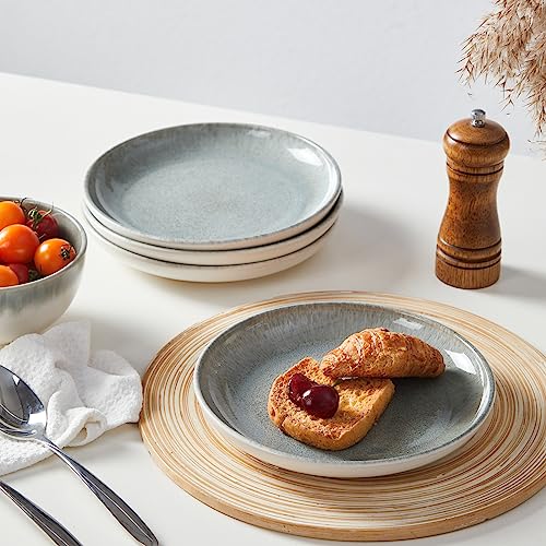 Stoneware Dinnerware Sets for 6 (Gradient Green / Set (18pcs))
