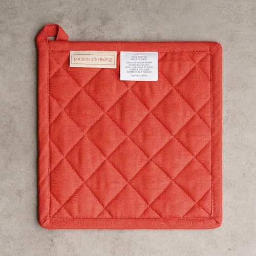Pot Holders 100% Cotton Potholders (109 - Bagatelle / 8" x 8" (Pot Holder Pack of 1))