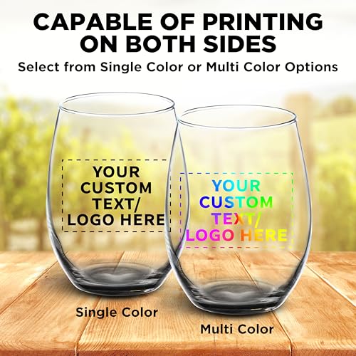 50 ARC Stemless Wine Glasses Set (50 Count)