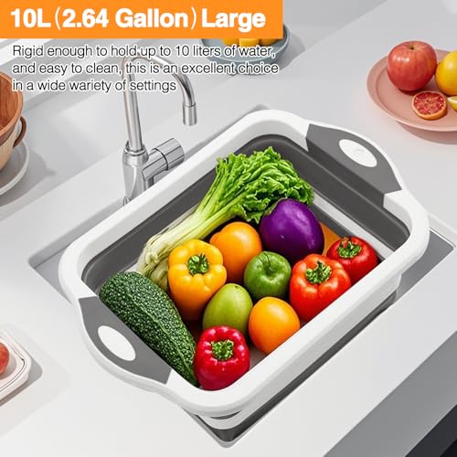 Collapsible BBQ Prep Tub (Gray)