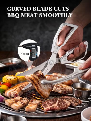 Korean BBQ Scissors Set with Tongs for Table (Korean Bbq Scissors Set)